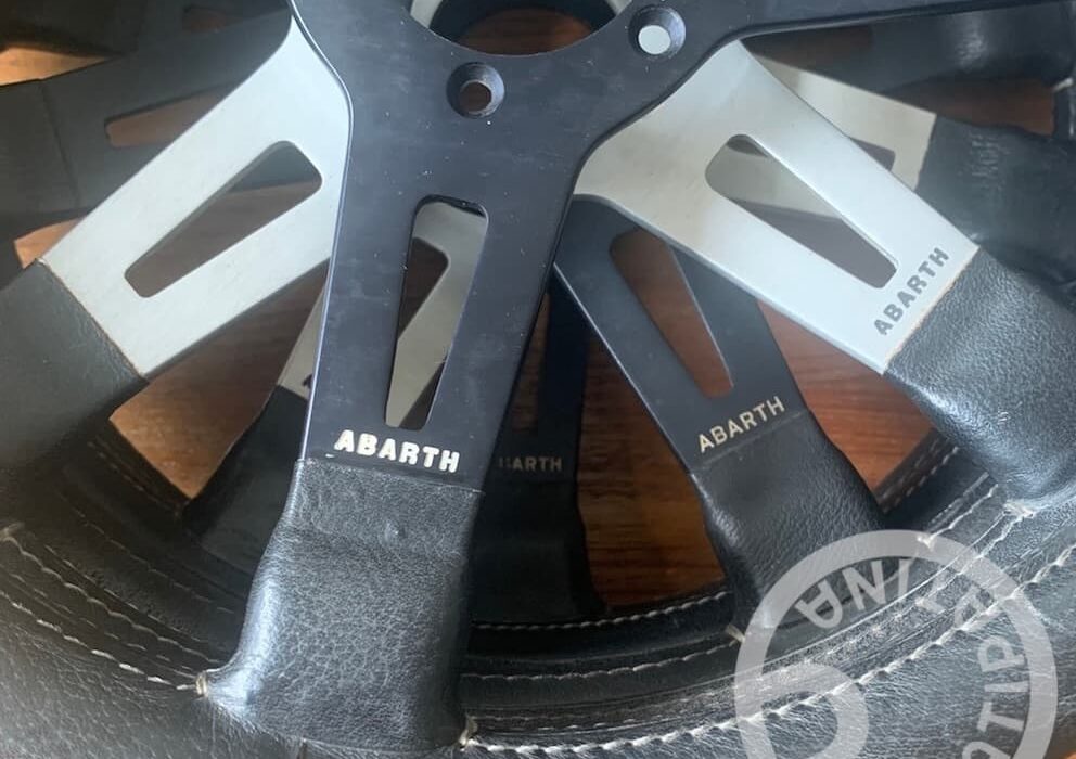 Abarth Rally Steering Wheels Silver & Black