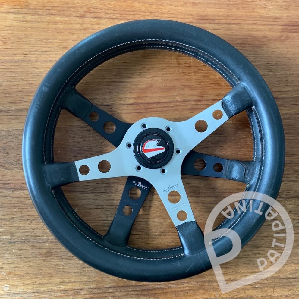 Momo Clay Regazzoni Steering Wheels - Silver & Black