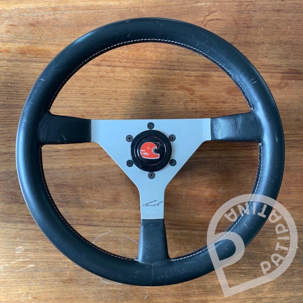 Momo Niki Lauda Signature Steering Wheel Silver 350mm